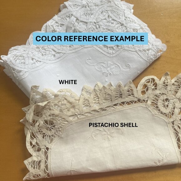 🆕 SET 2 Vintage Crystal Lace Round Doily | 9” Cutout Butterfly Design | NWT - Picture 6 of 6